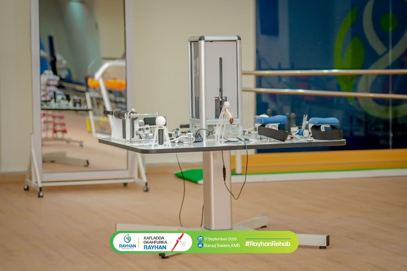 Treatment equipment in the Rayhan rehabilitation centre